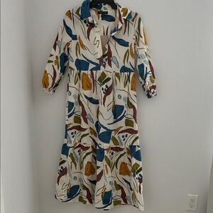 Rachel Zoe Multicolor Long Sleeve Dress